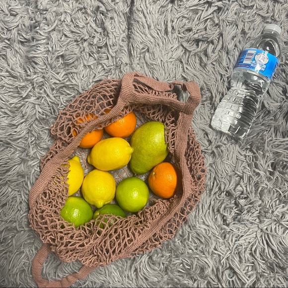 Pink Eco Cotton Mesh Farmers Market - Picture 3 of 13